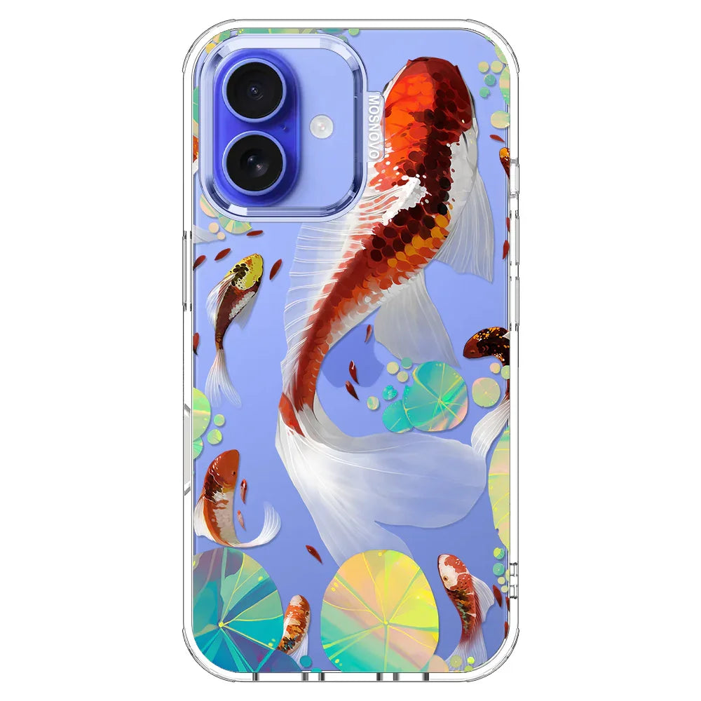 Koi Art Phone Case - iPhone 16 Case Clear