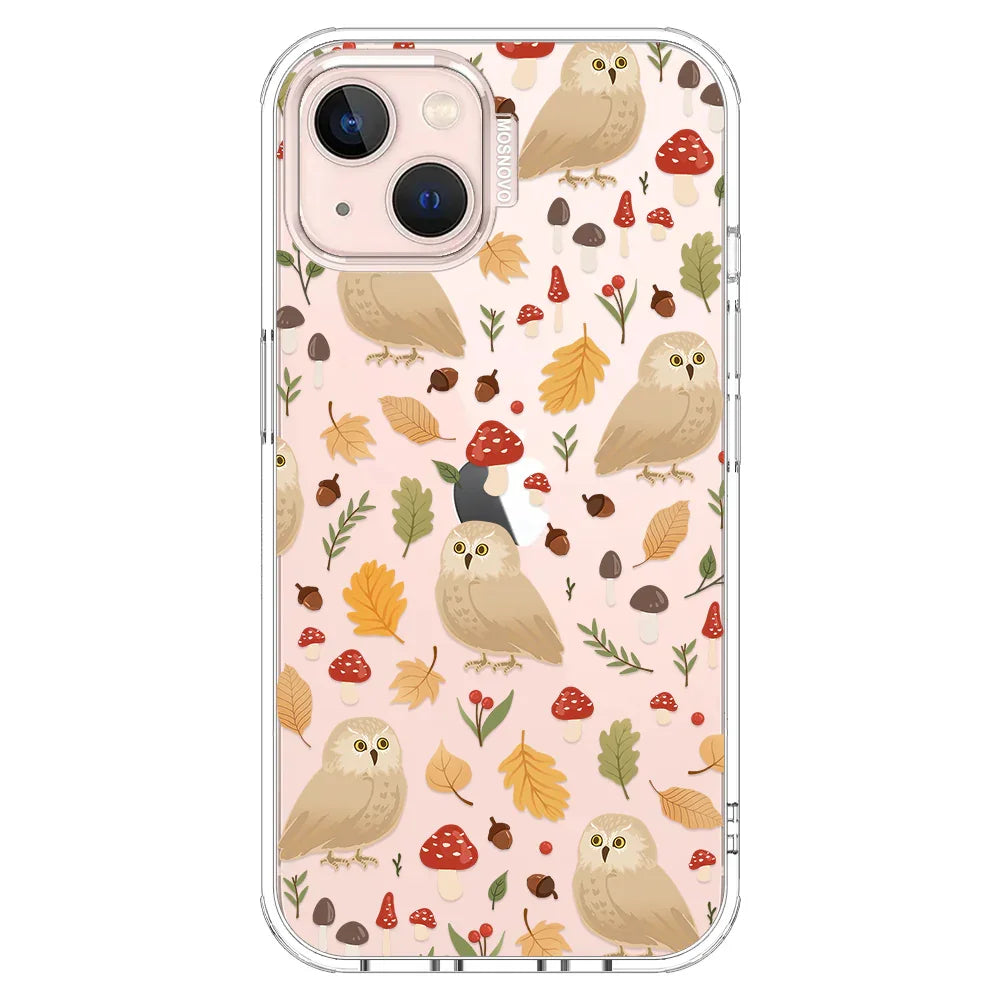 Autumn Owl Phone Case - iPhone 13 Case Clear