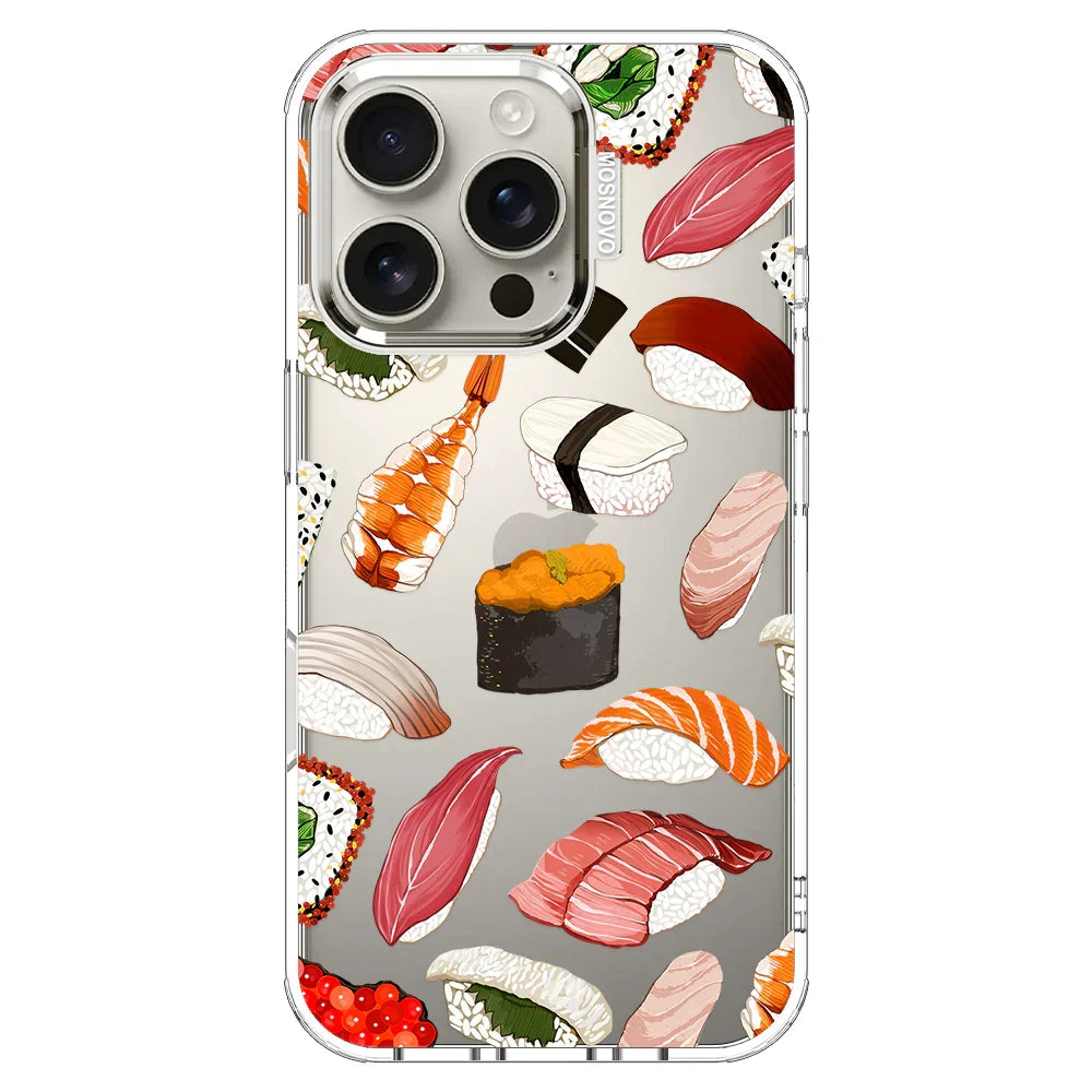 Sushi Phone Case - iPhone 16 Pro Case Clear
