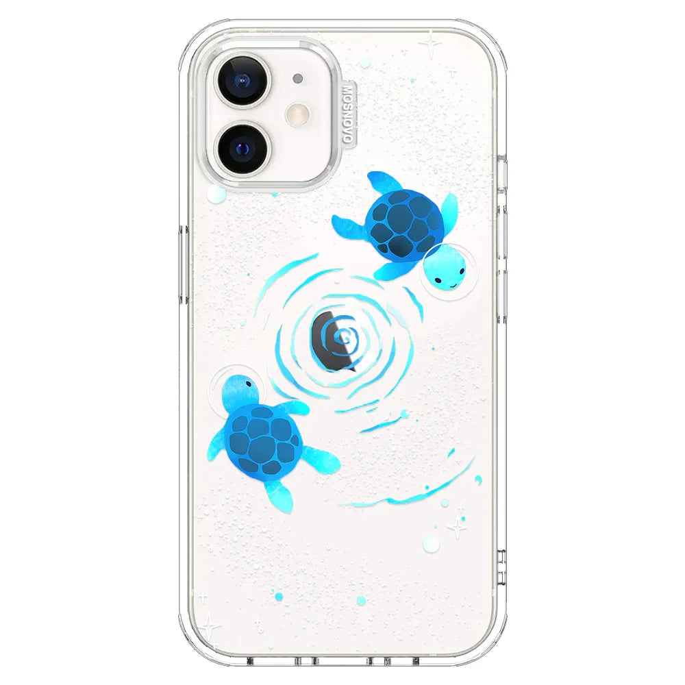 Space Turtle Phone Case - iPhone 12 Case Clear