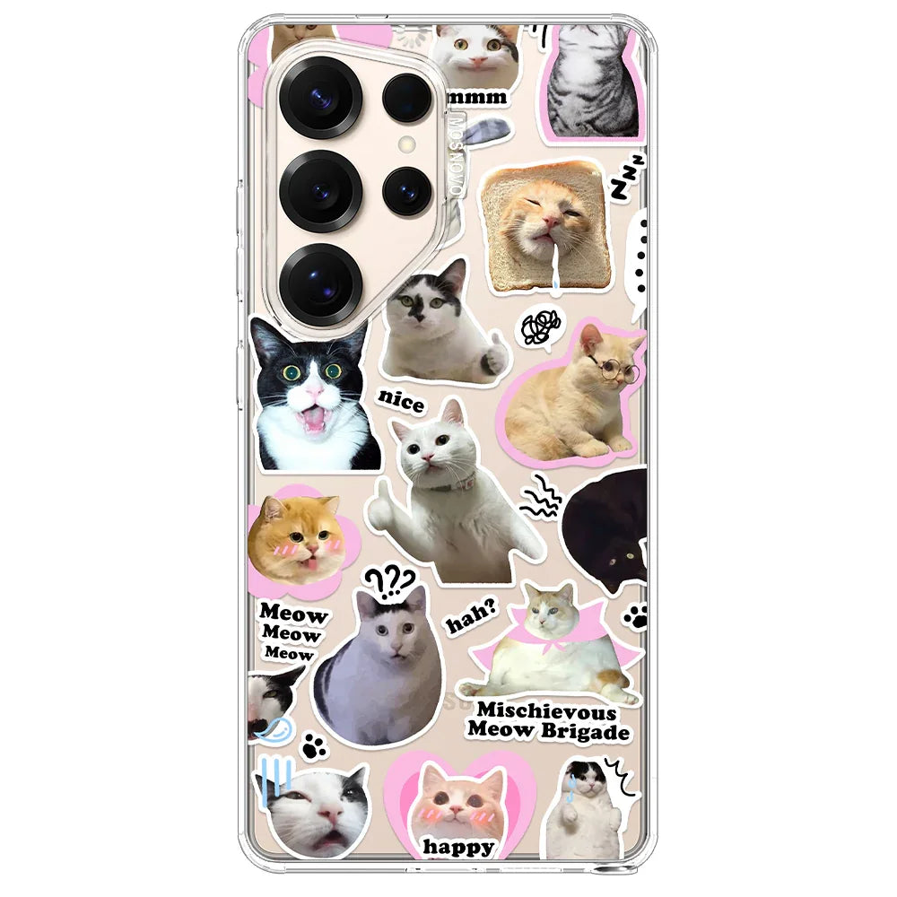 The Cat Brigade Phone Case - Samsung Galaxy S25 Ultra Case Clear