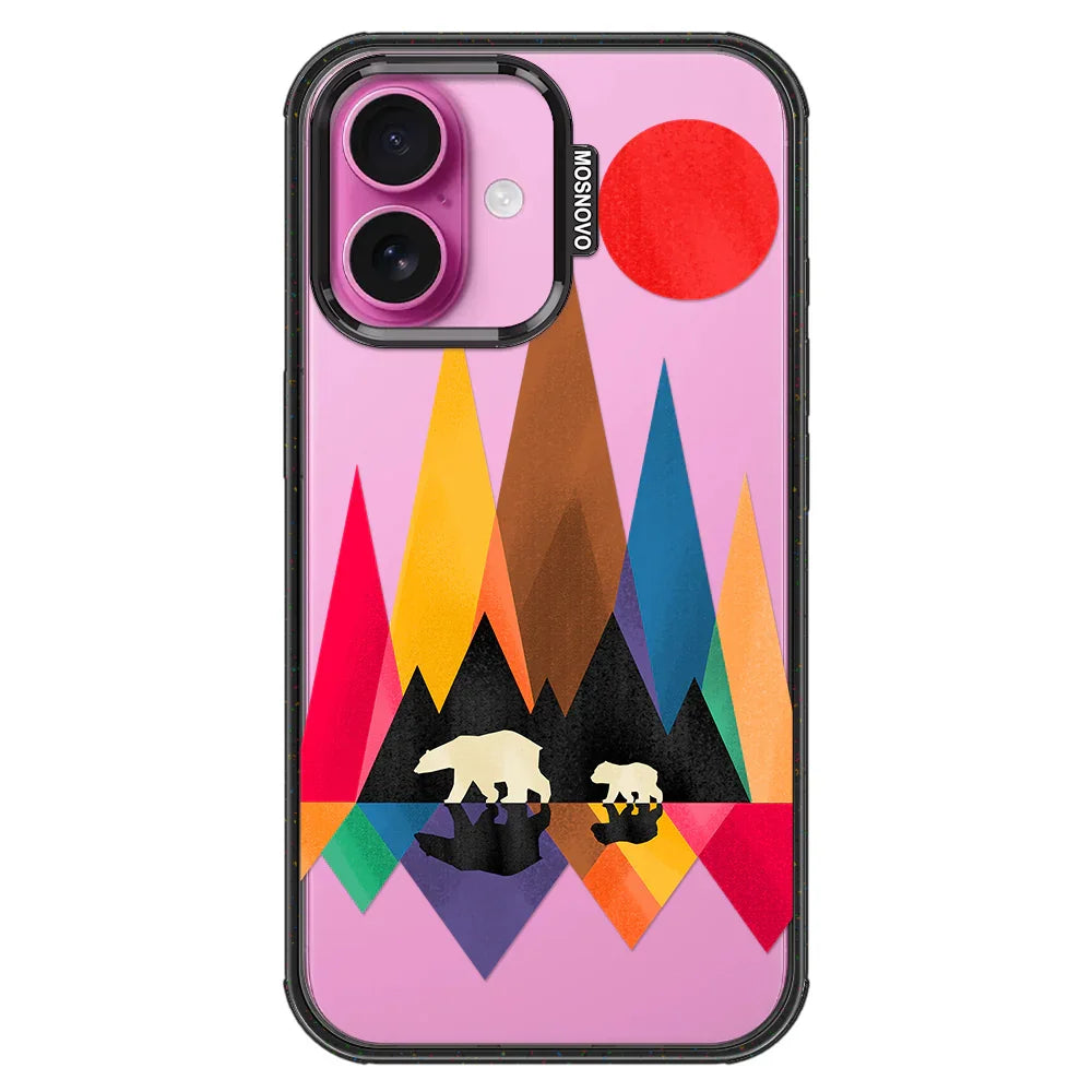 Mama Bear Phone Case - iPhone 16 Plus Case Clear Black ShockStone