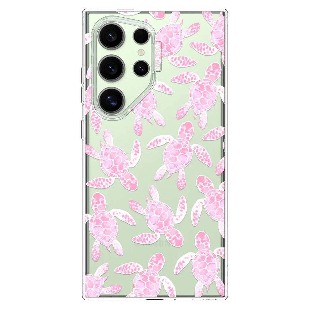 Pink Turtle Phone Case - Samsung Galaxy S24 Ultra Case