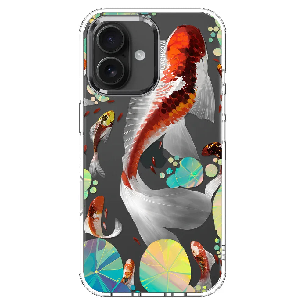 Koi Art Phone Case - iPhone 16 Case Clear