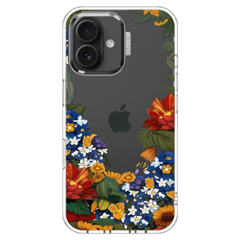 Floral Garden Phone Case - iPhone 16 Plus Case Clear