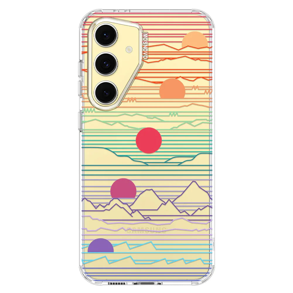 Sunrise and Sunset Phone Case - Samsung Galaxy S24 FE Case Clear