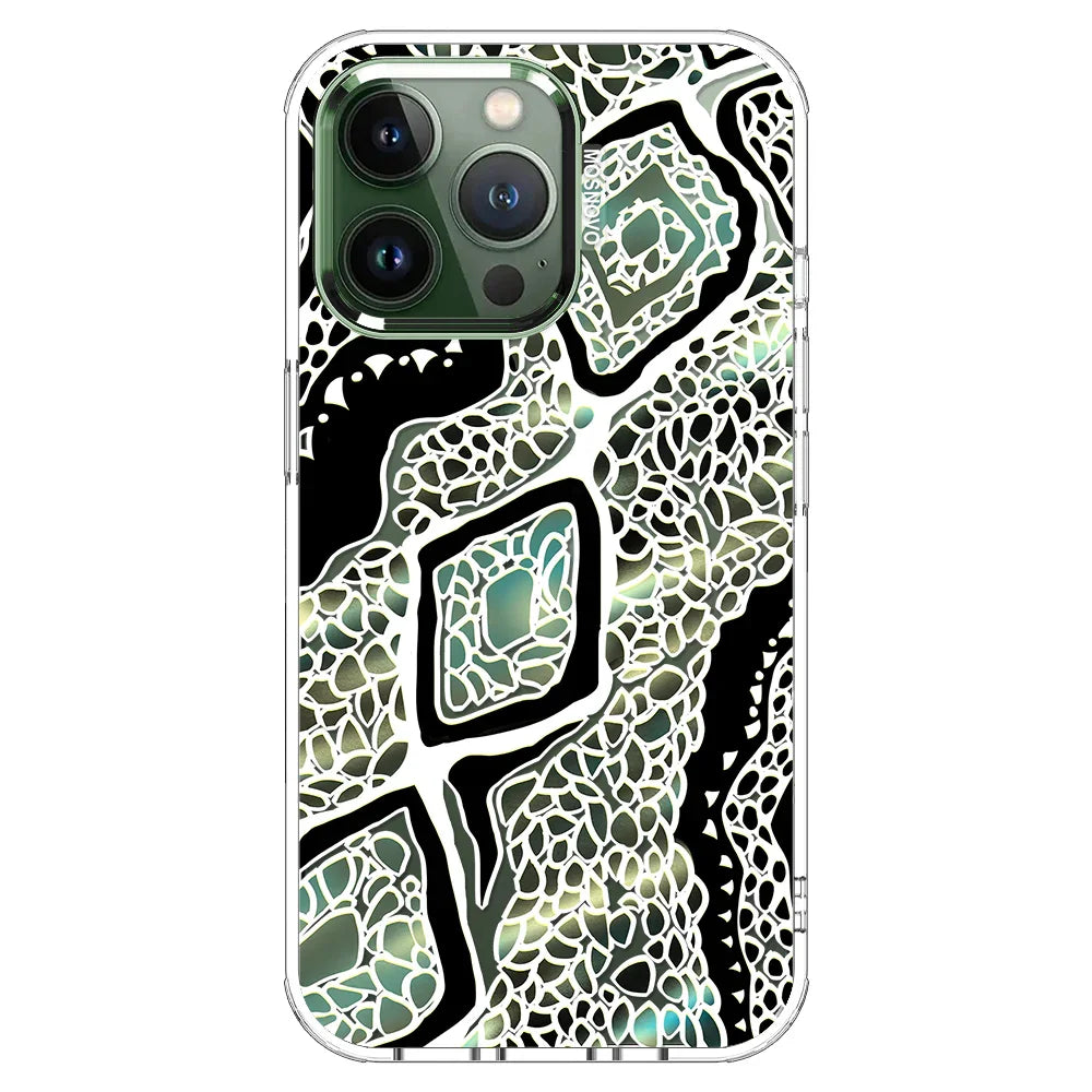 Jade Snake Phone Case - iPhone 13 Pro Case Clear