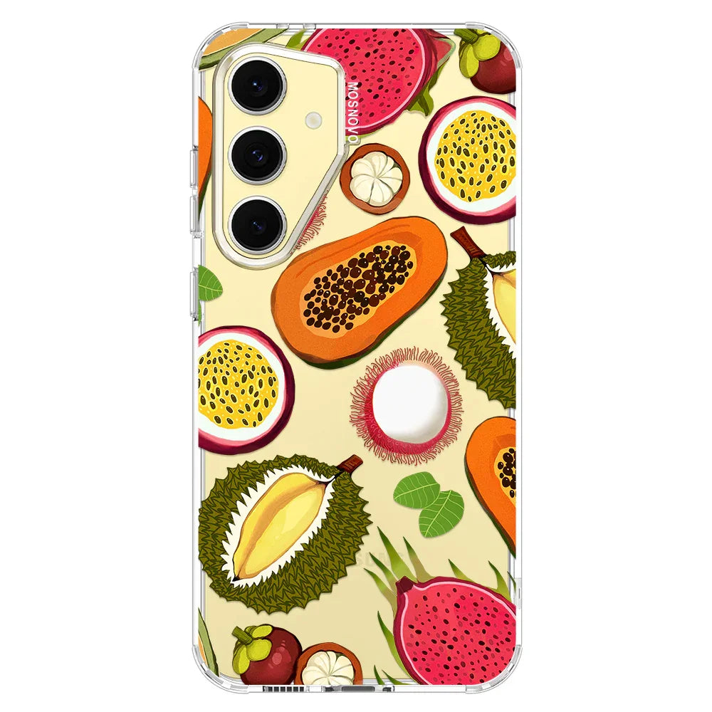Tropical Fruits Phone Case - Samsung Galaxy S24 FE Case Clear