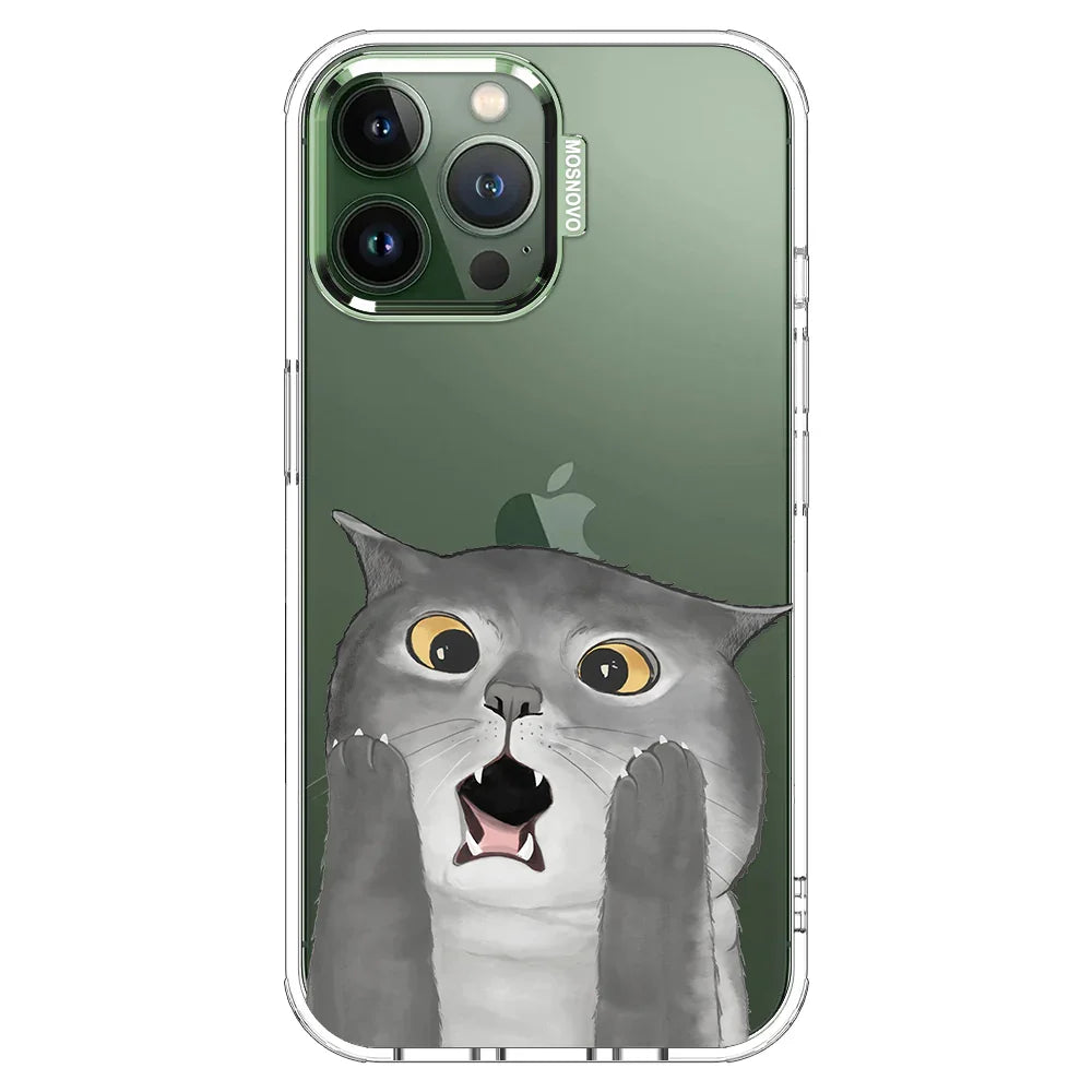 OMG Cat Phone Case - iPhone 13 Pro Max Case Clear