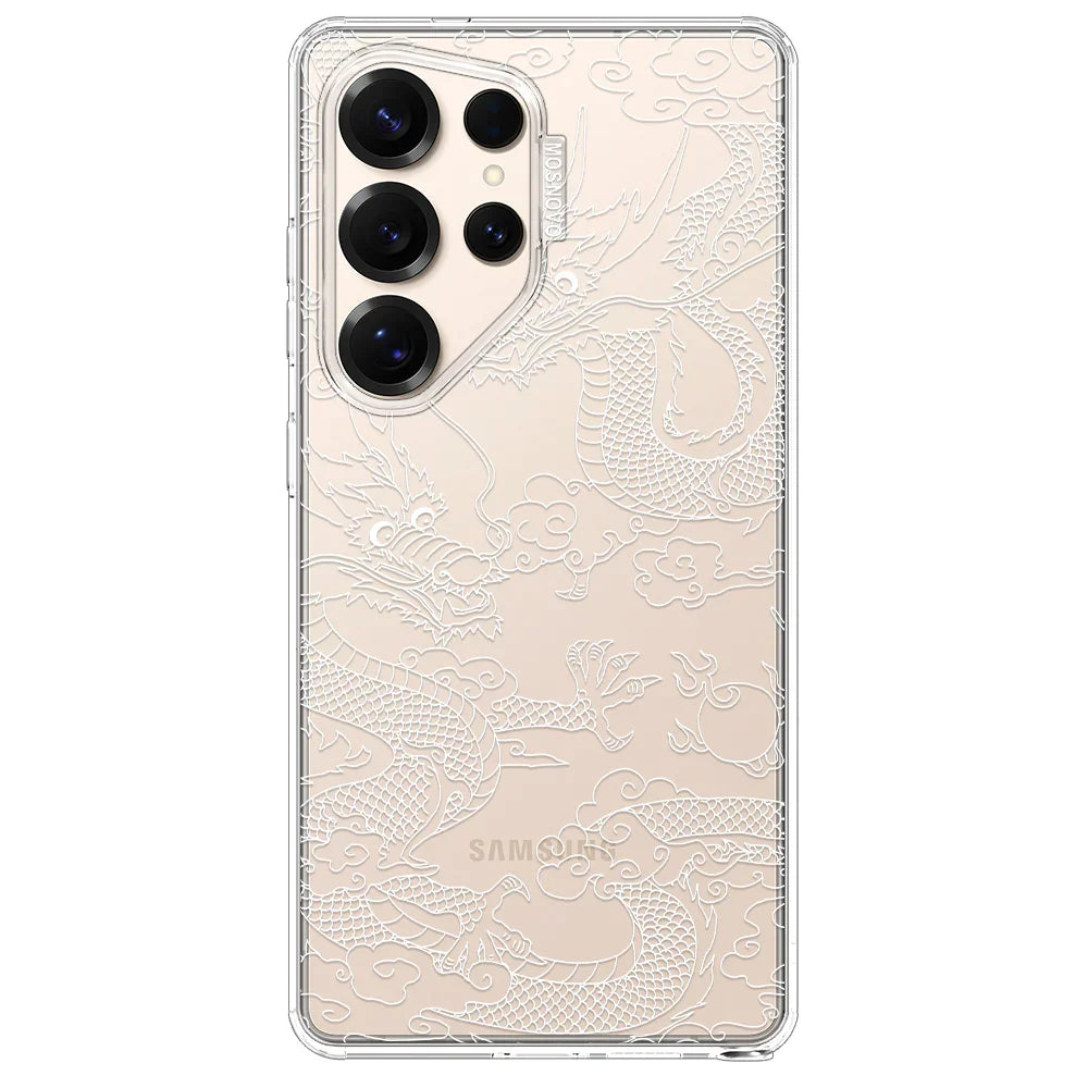 White Dragon Phone Case - Samsung Galaxy S25 Ultra Case – MOSNOVO