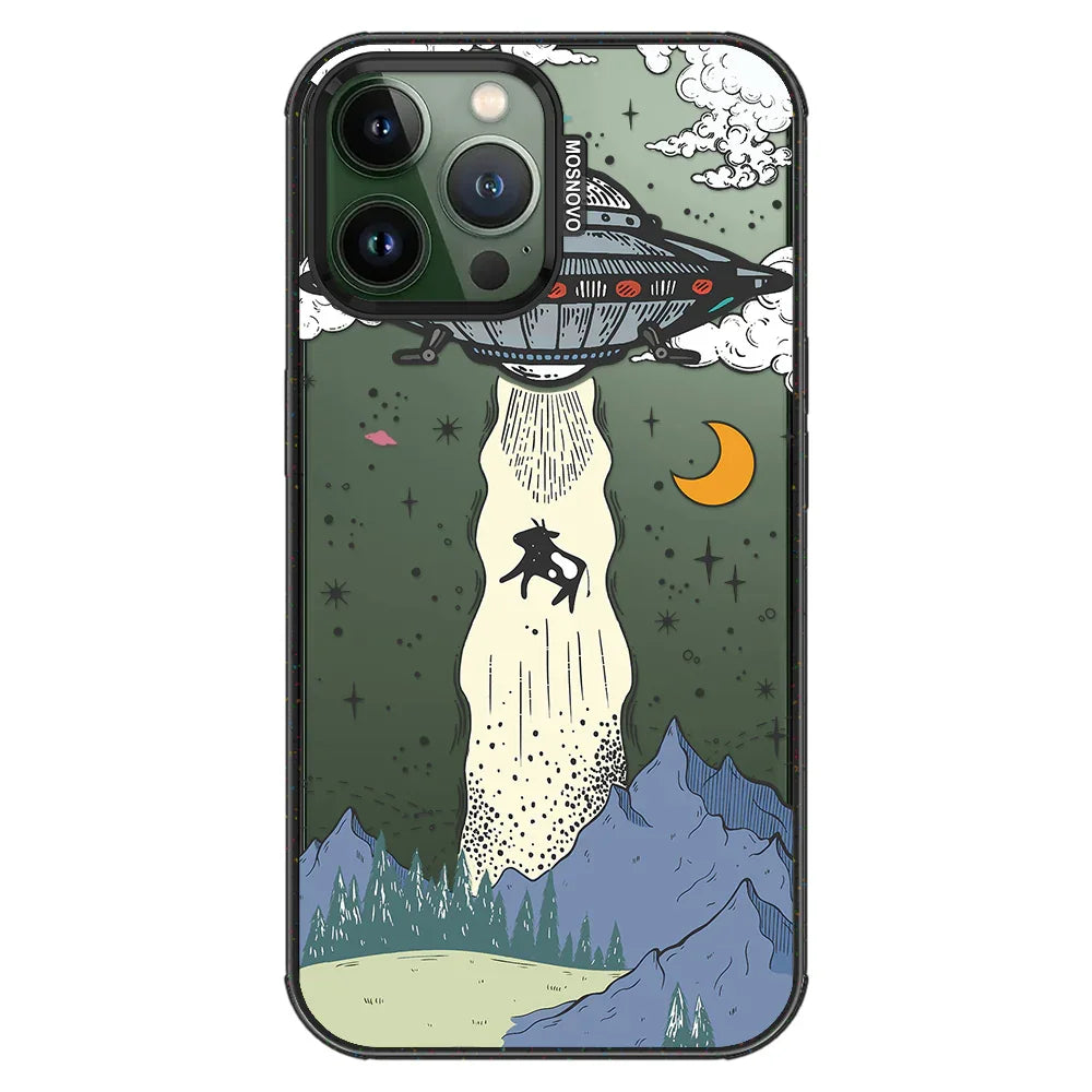 UFO Phone Case - iPhone 13 Pro Max Case Clear Black ShockStone