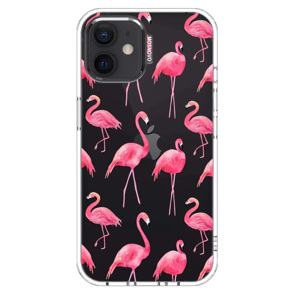 Flamingo Phone Case - iPhone 12 Case Clear
