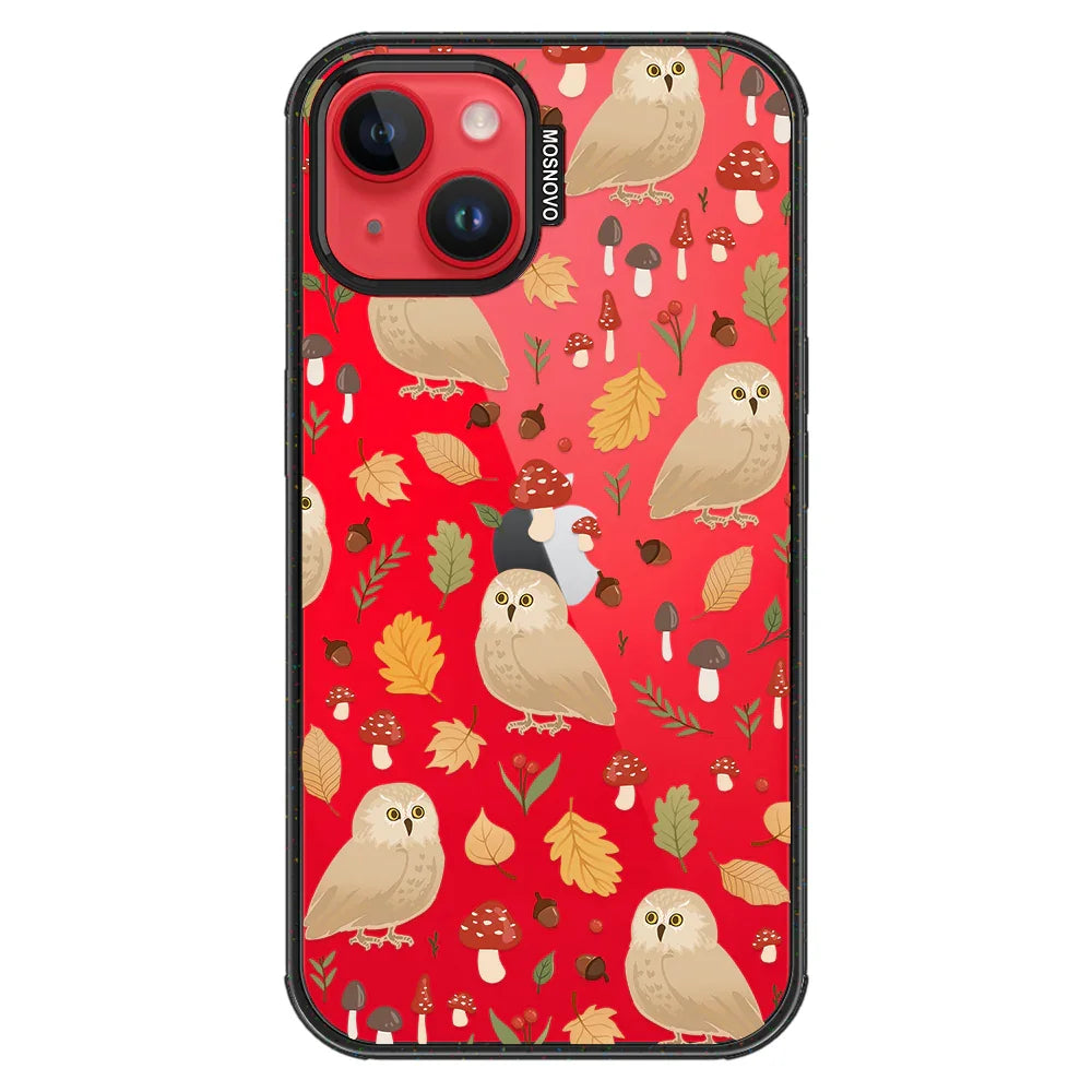 Autumn Owl Phone Case - iPhone 13 Case Clear Black ShockStone