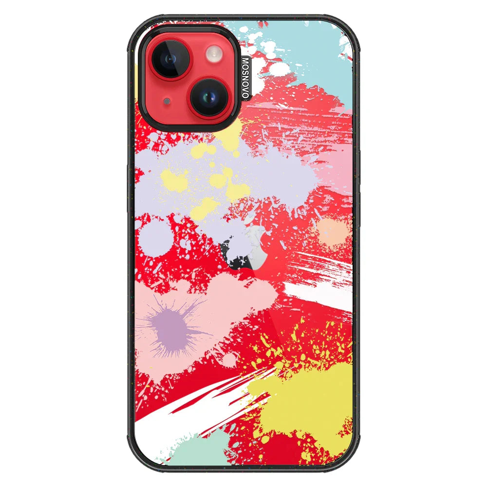 Splash Paint Phone Case - iPhone 14 Plus Case Clear Black ShockStone
