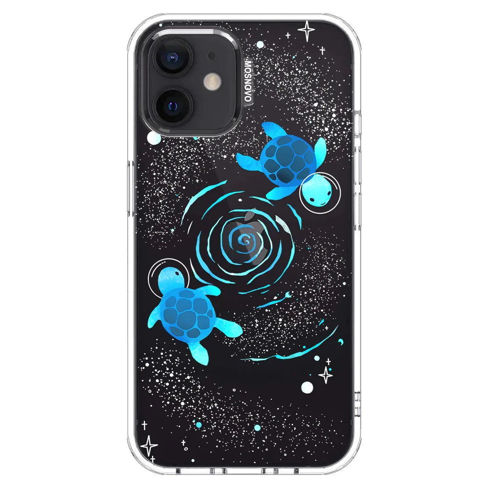 Space Turtle Phone Case - iPhone 12 Case Clear