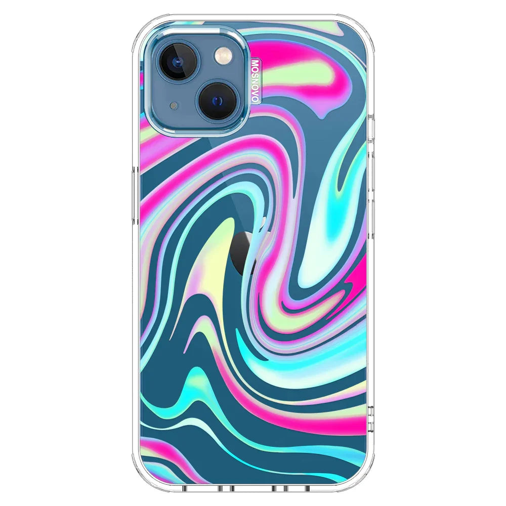 Psychedelic Swirls Phone Case - iPhone 13 Case Clear