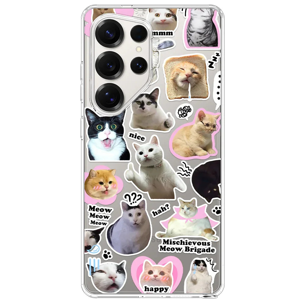 The Cat Brigade Phone Case - Samsung Galaxy S25 Ultra Case Clear