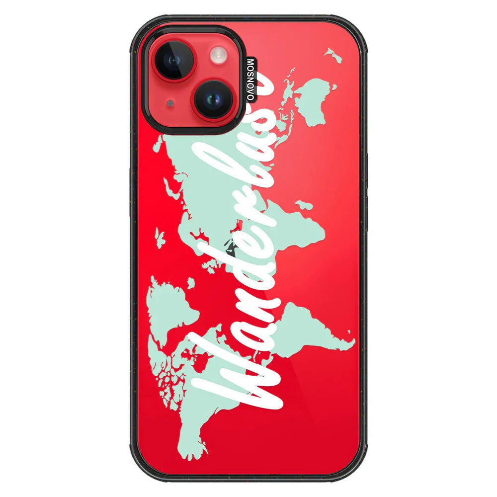 Wanderlust Phone Case - iPhone 13 Case Clear Black ShockStone