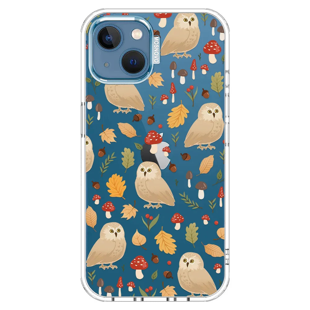 Autumn Owl Phone Case - iPhone 13 Case Clear