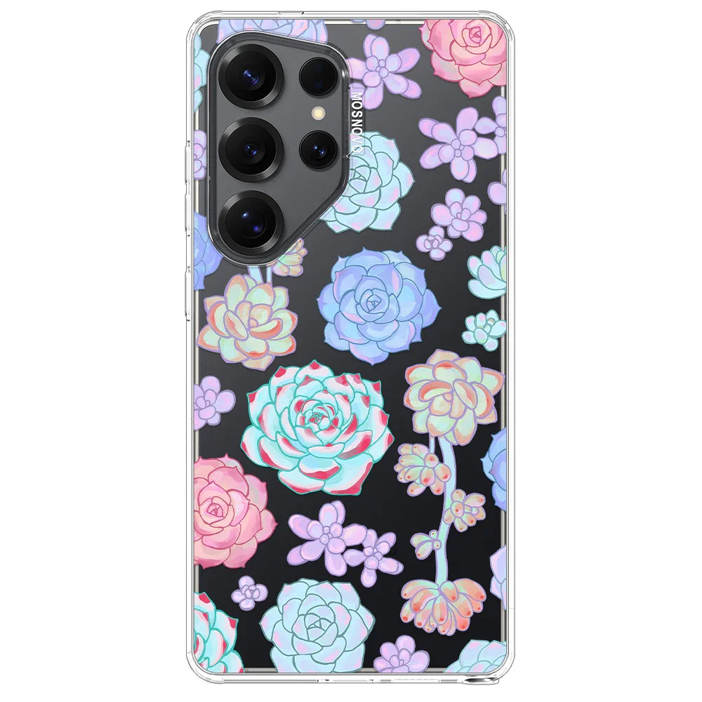 Succulents Phone Case - Samsung Galaxy S25 Ultra Case Clear