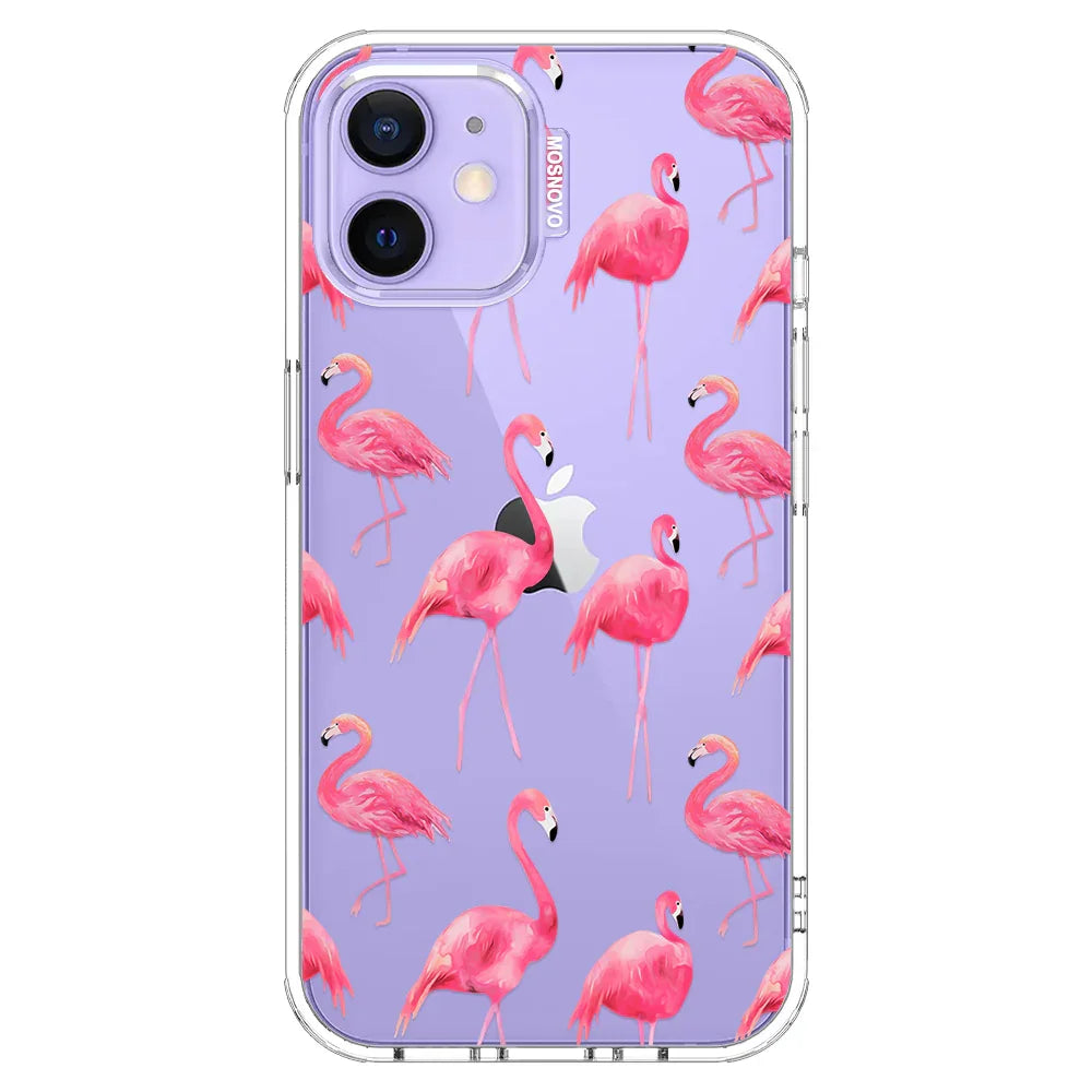 Flamingo Phone Case - iPhone 12 Case Clear