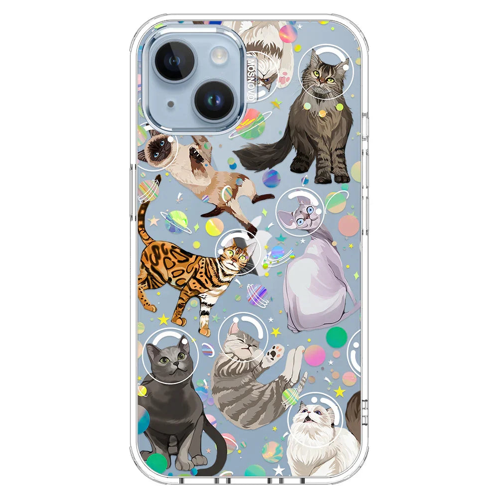 Space Cat Phone Case - iPhone 14 Case Clear