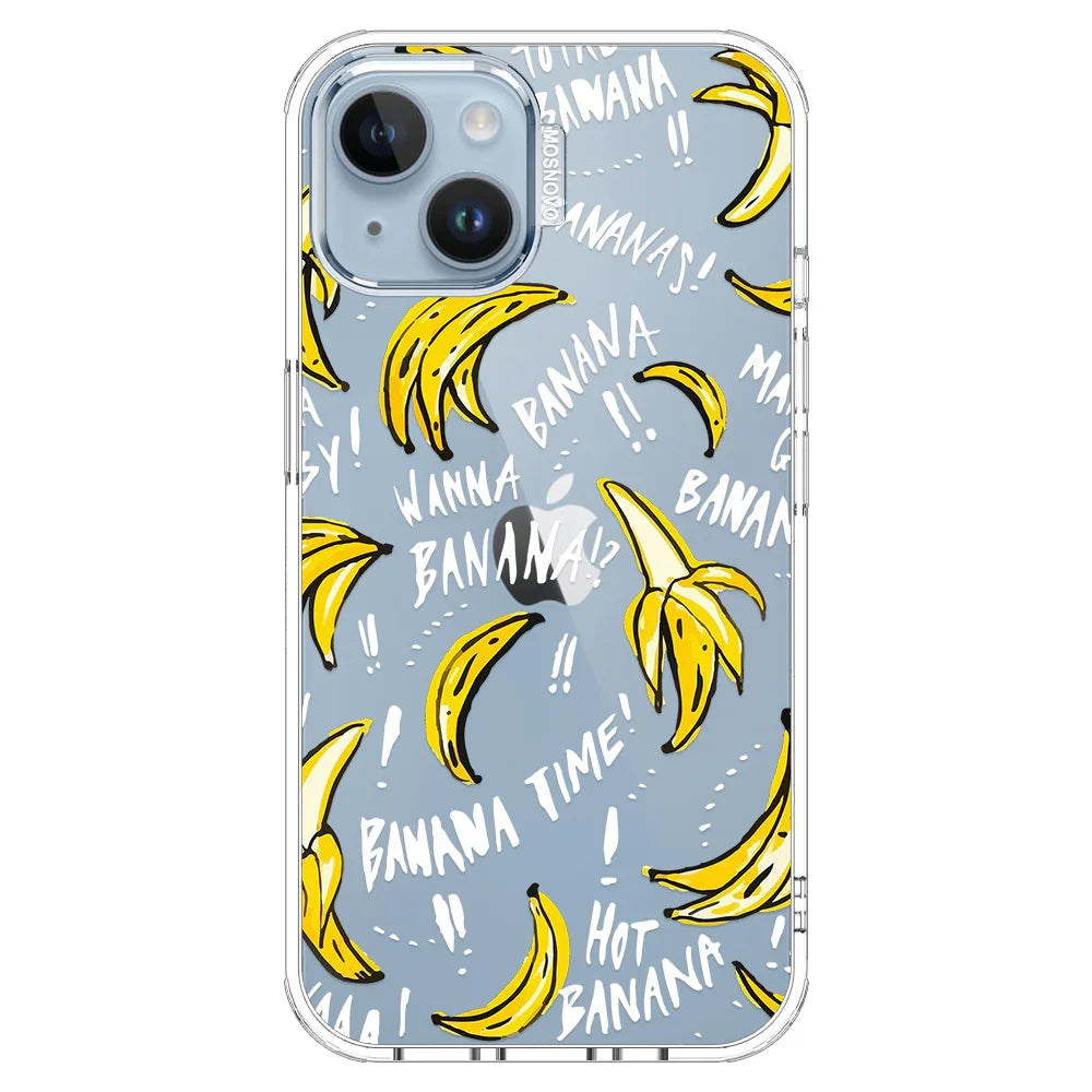 Banana Banana Phone Case - iPhone 14 Plus Case Clear