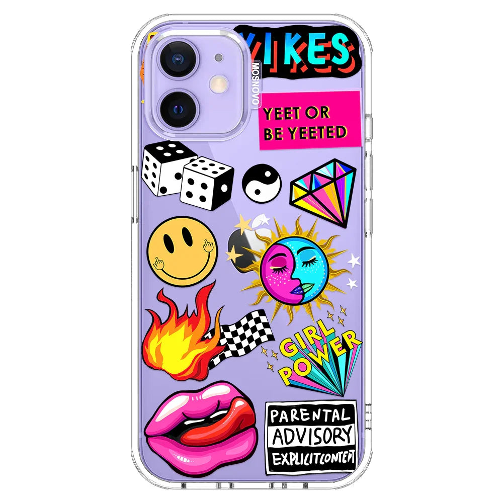 Funky Stickers Phone Case