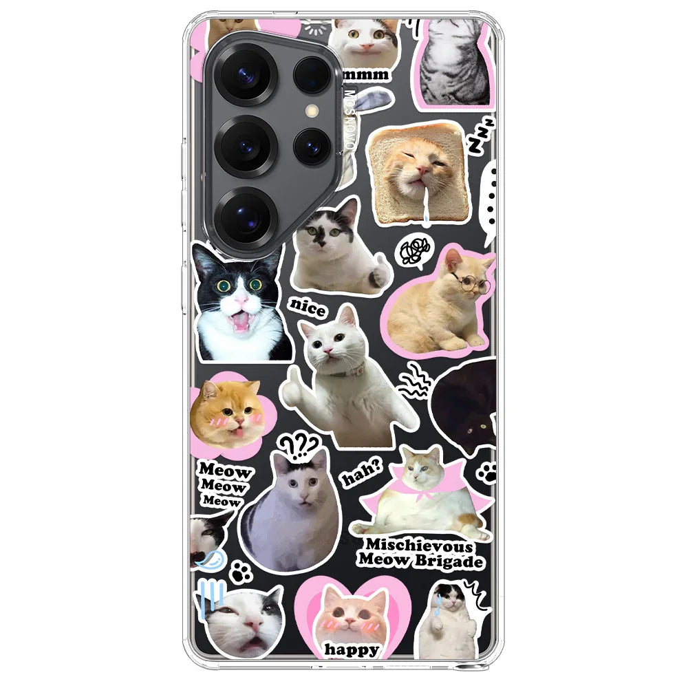 The Cat Brigade Phone Case - Samsung Galaxy S25 Ultra Case Clear