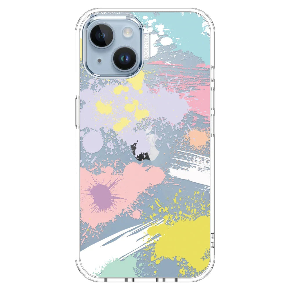 Splash Paint Phone Case - iPhone 14 Plus Case Clear
