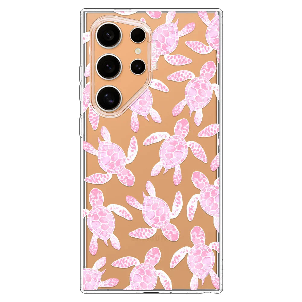 Pink Turtle Phone Case - Samsung Galaxy S24 Ultra Case