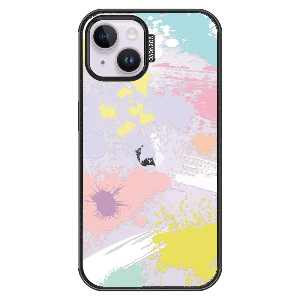 Splash Paint Phone Case - iPhone 14 Plus Case Clear Black ShockStone