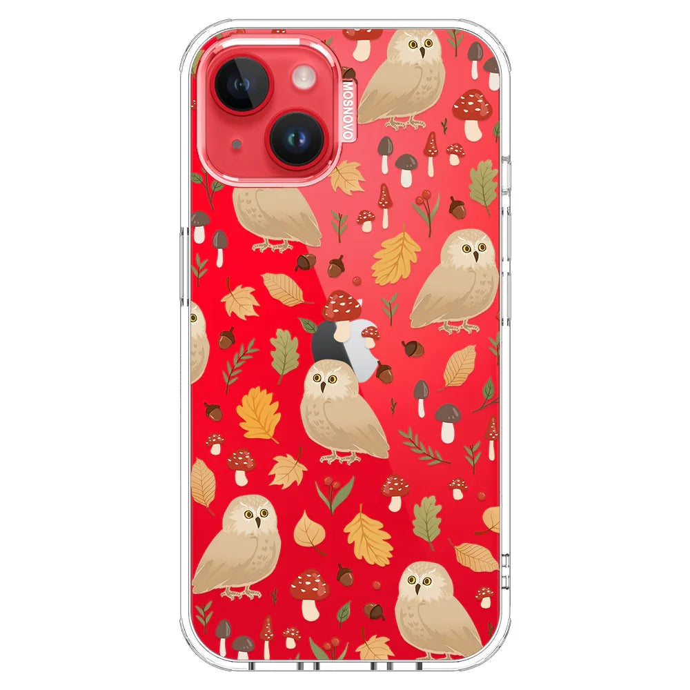 Autumn Owl Phone Case - iPhone 13 Case Clear