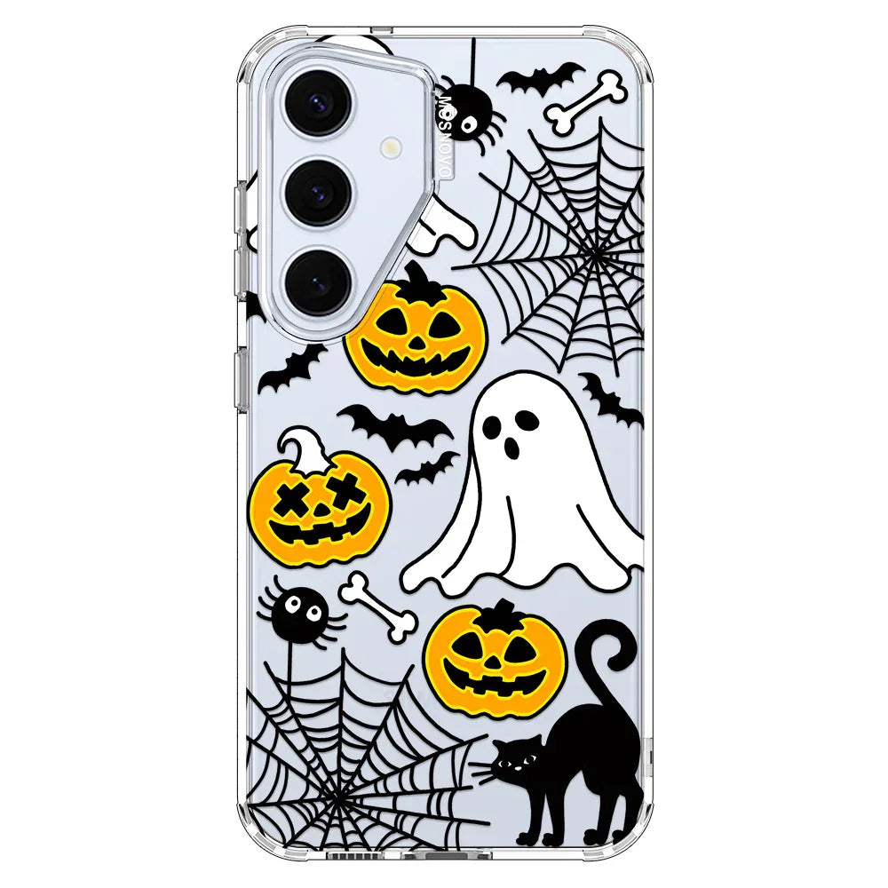 Halloween Pumpkin Phone Case - Samsung Galaxy S24 Plus Case Clear