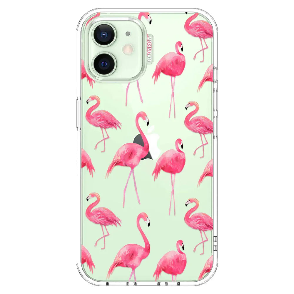 Flamingo Phone Case - iPhone 12 Case Clear