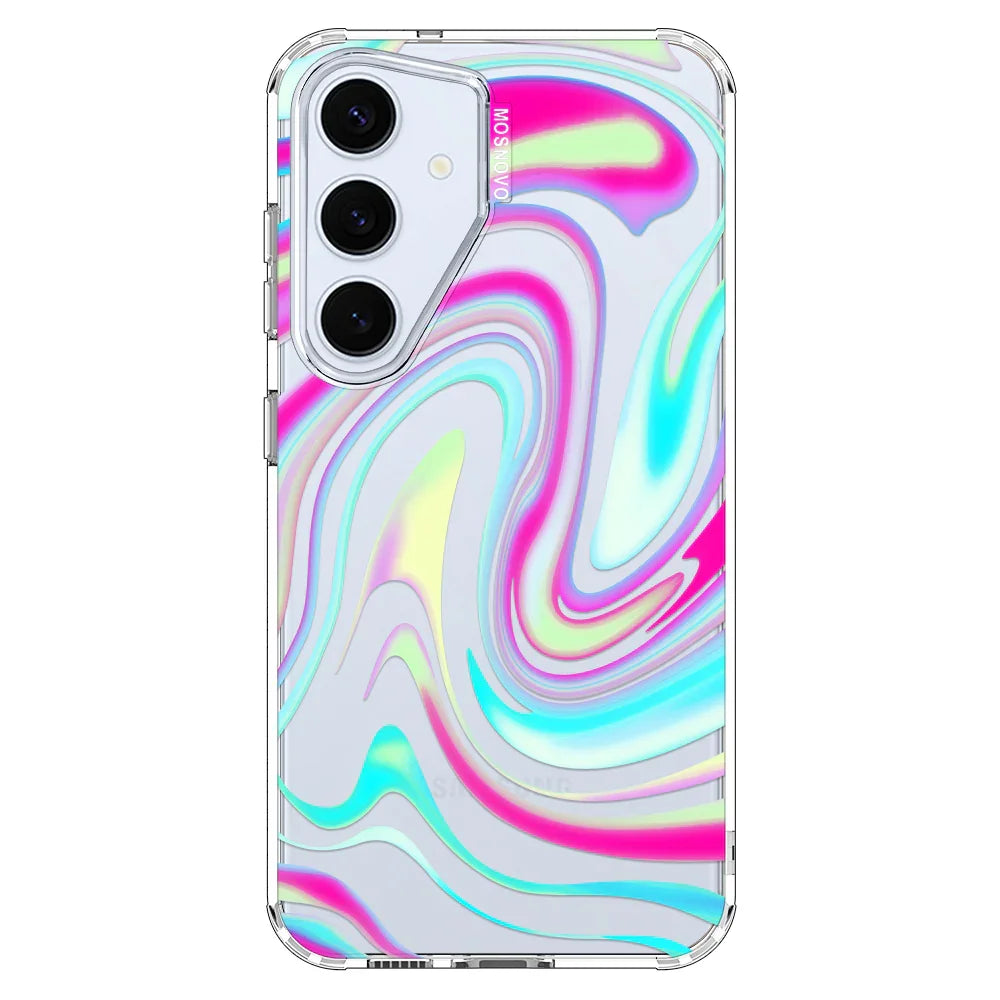 Psychedelic Swirls Phone Case - Samsung Galaxy S24 Plus Case Clear
