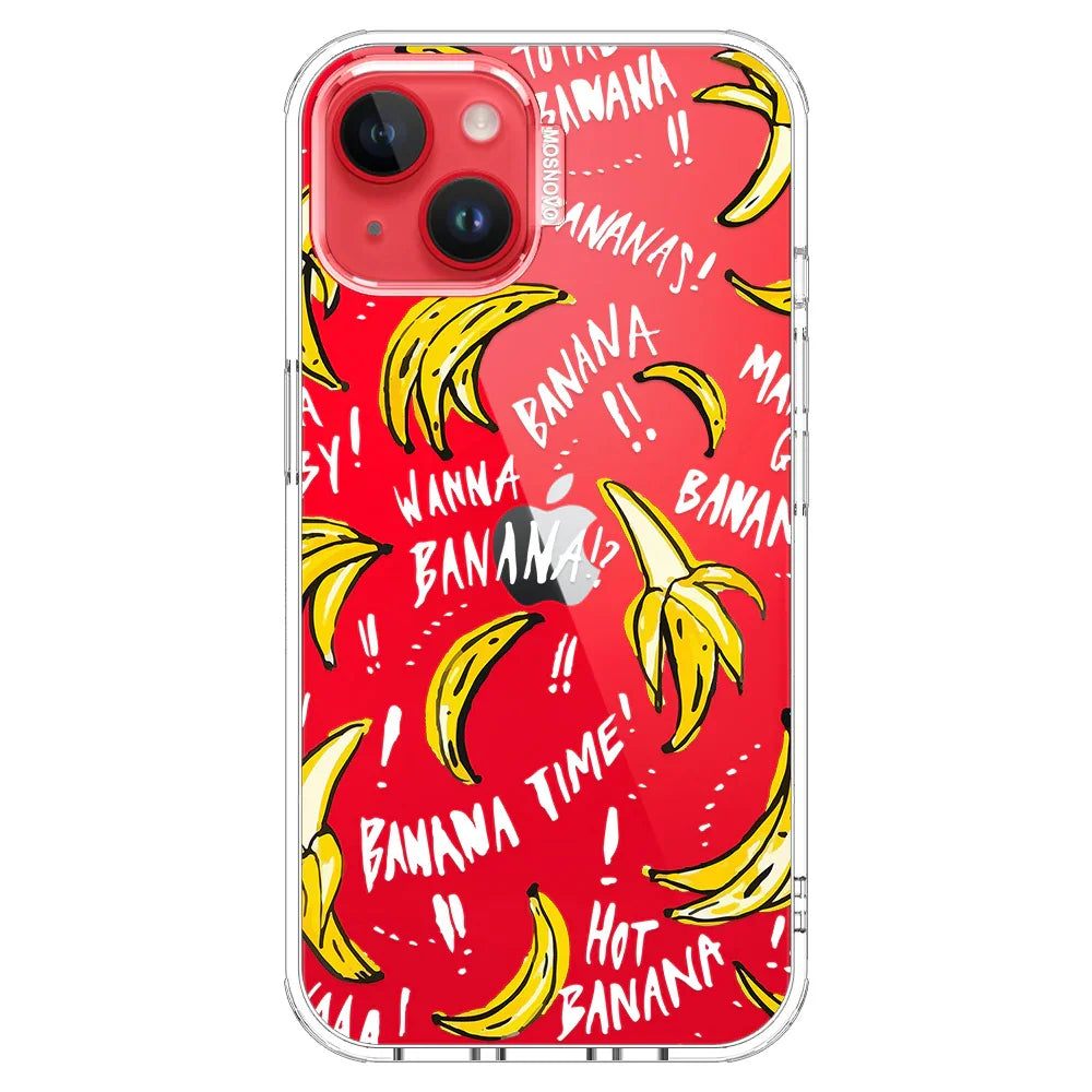 Banana Banana Phone Case - iPhone 14 Plus Case Clear