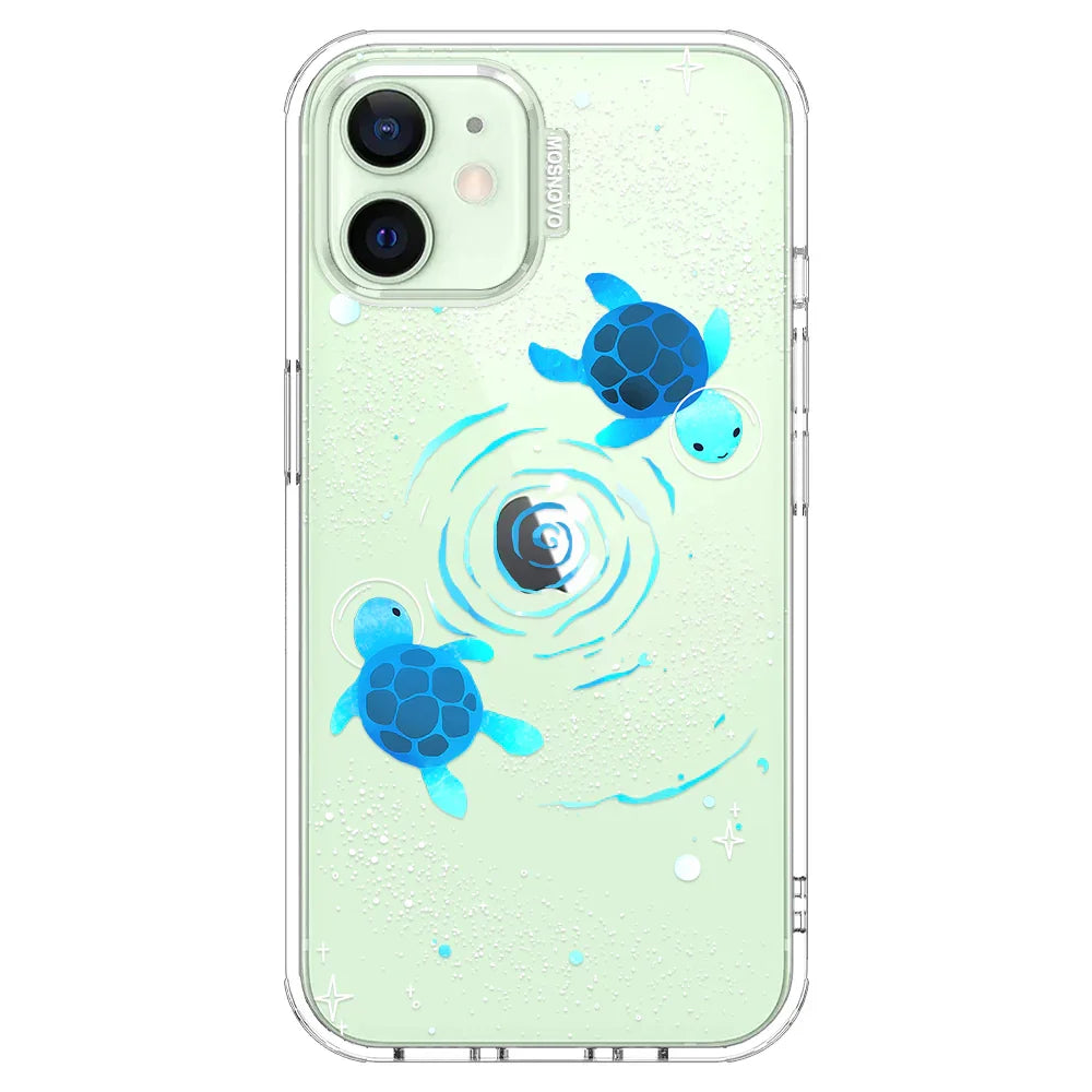 Space Turtle Phone Case - iPhone 12 Case Clear