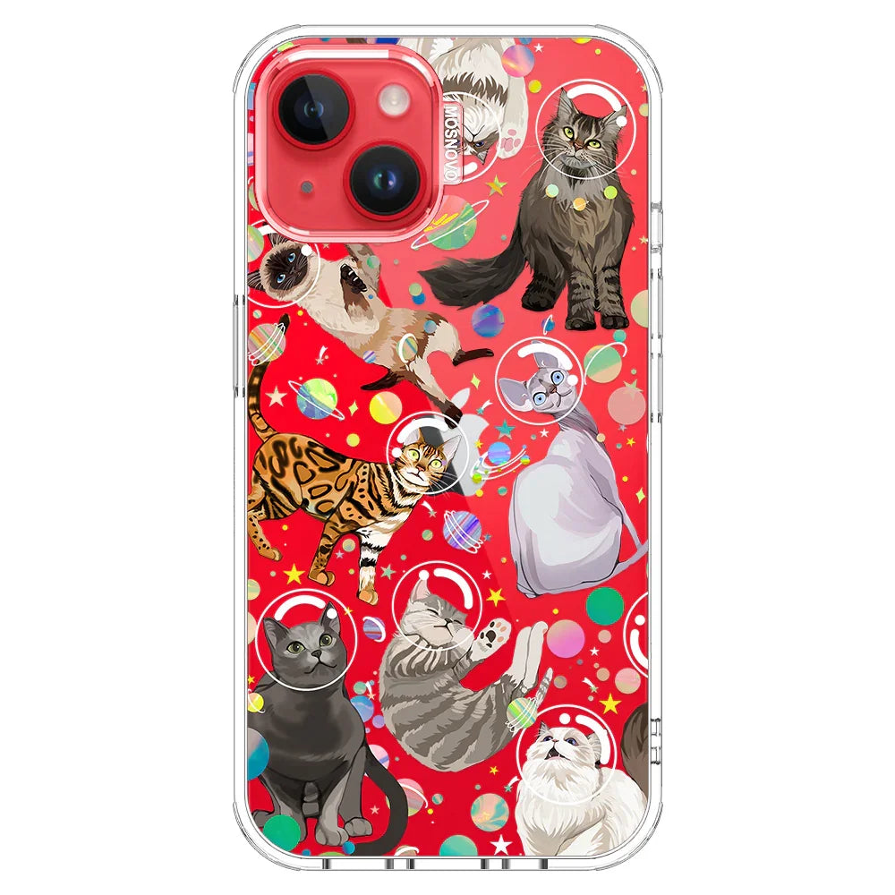 Space Cat Phone Case - iPhone 14 Case Clear