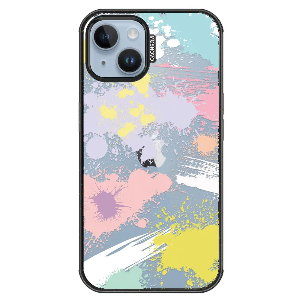 Splash Paint Phone Case - iPhone 14 Plus Case Clear Black ShockStone