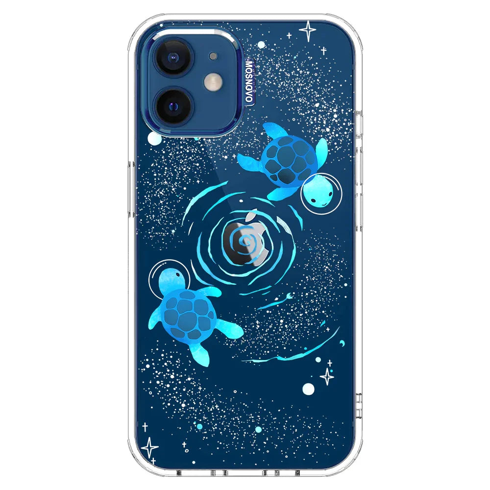 Space Turtle Phone Case - iPhone 12 Case Clear