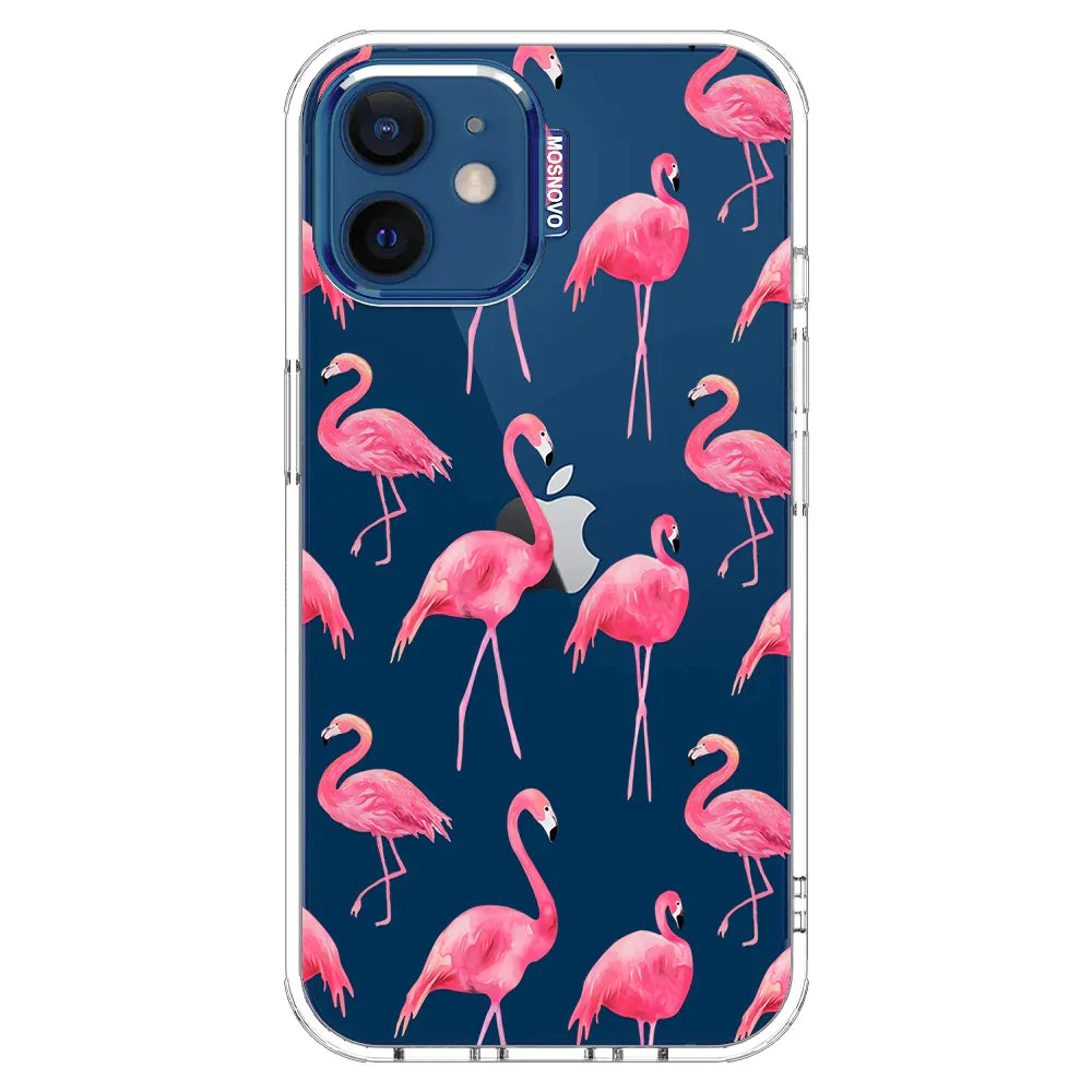 Flamingo Phone Case - iPhone 12 Case Clear