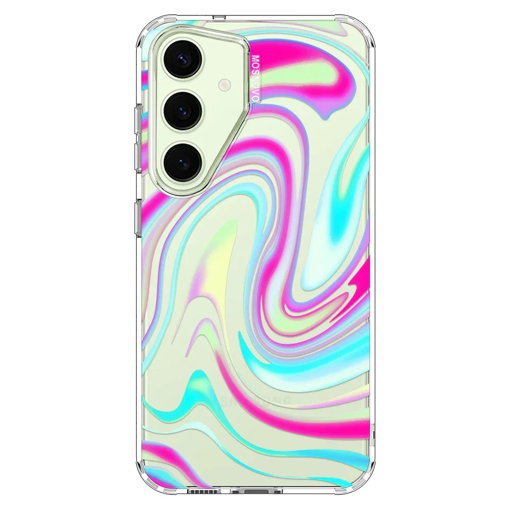 Psychedelic Swirls Phone Case - Samsung Galaxy S24 Plus Case Clear