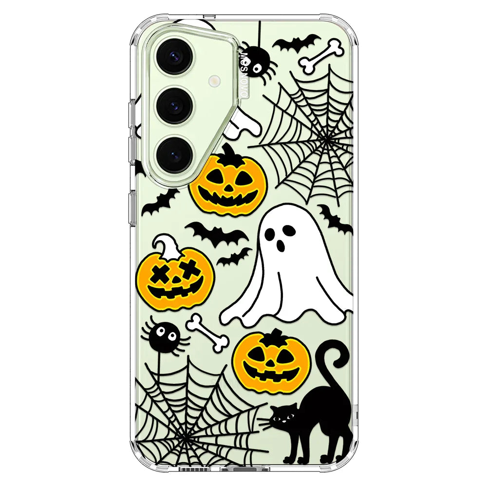 Halloween Pumpkin Phone Case - Samsung Galaxy S24 Plus Case Clear