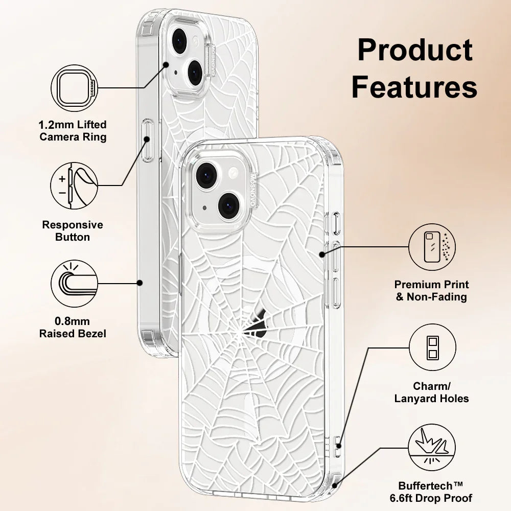 Spider Web Phone Case - iPhone 13 Case Clear With MagSafe