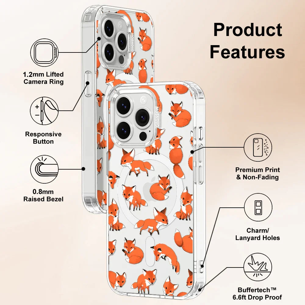 Fox Phone Case - iPhone 13 Pro Case Clear With MagSafe