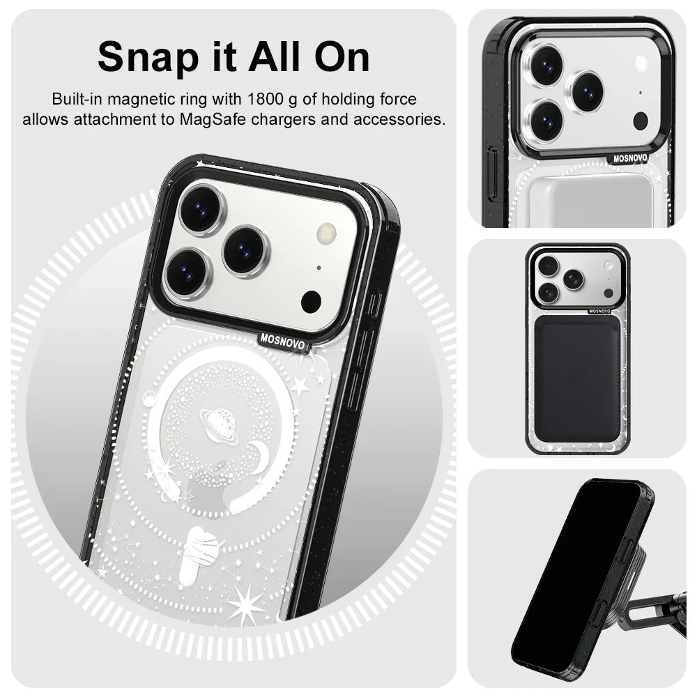 White Galaxy Phone Case - iPhone 17 Pro Case