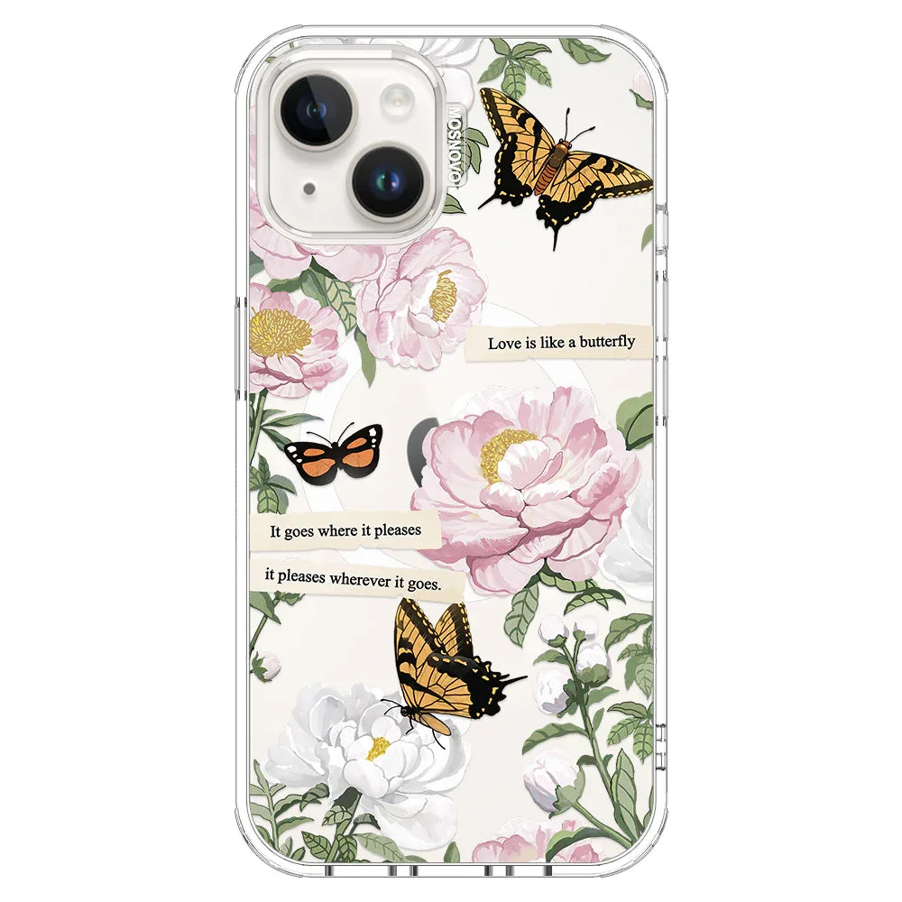 Bloom Phone Case - iPhone 14 Case Clear With MagSafe