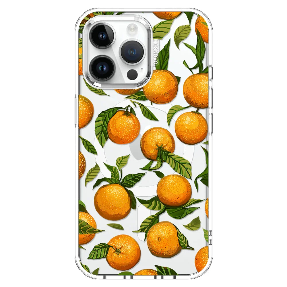 Tangerine Phone Case - iPhone 14 Pro Max Case Clear With MagSafe
