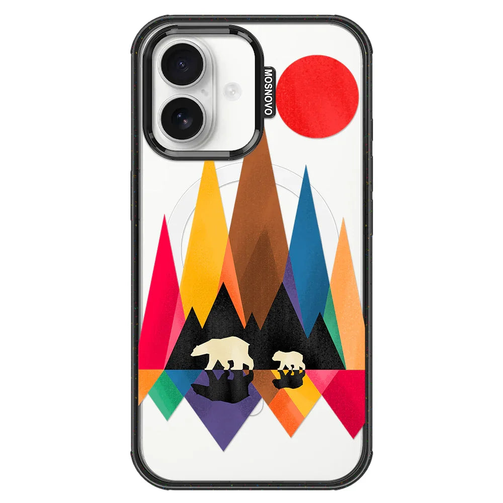 Mama Bear Phone Case - iPhone 16 Plus Case Clear Black ShockStone With MagSafe